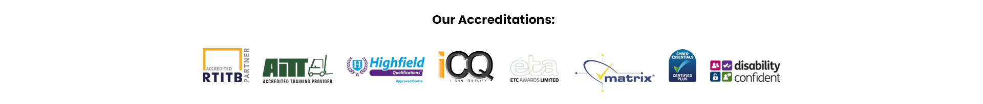 Our Accreditations
